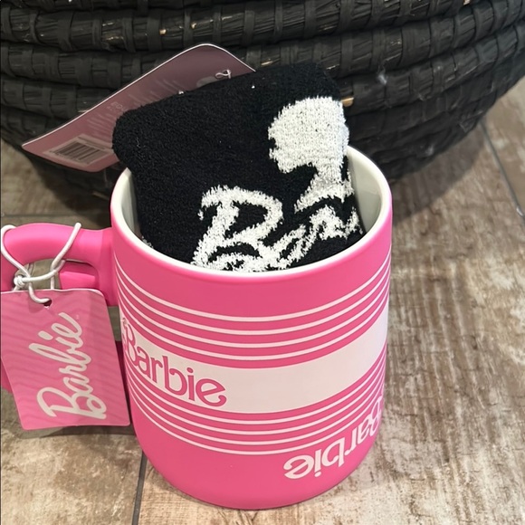 Barbie Pink Mug with Black Socks - Picture 2 of 3
